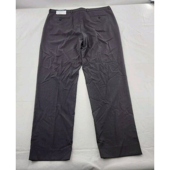 NAUTICA GAFF Charcoal Grey FLAT FRONT DRESS PANTS Mens Size 38W 32L - Picture 3 of 6
